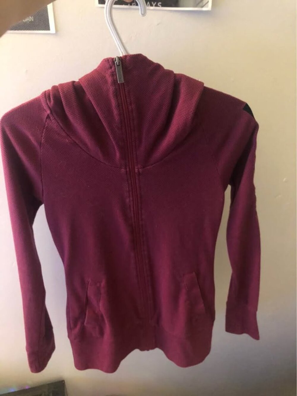 Bench Burgundy Full-Zip Hoodie